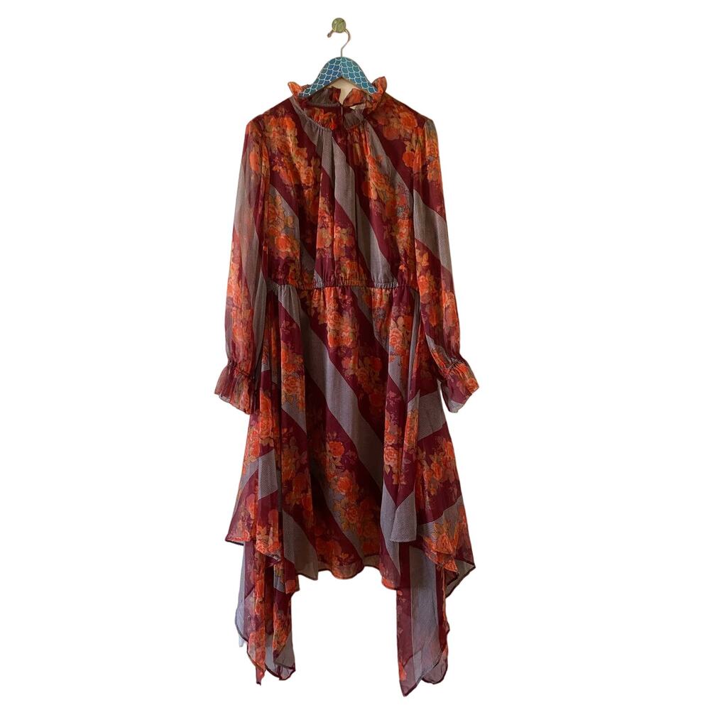 SOFT SURROUNDINGS Woodland Manor Chiffon Midi Dress - Picture 2 of 9